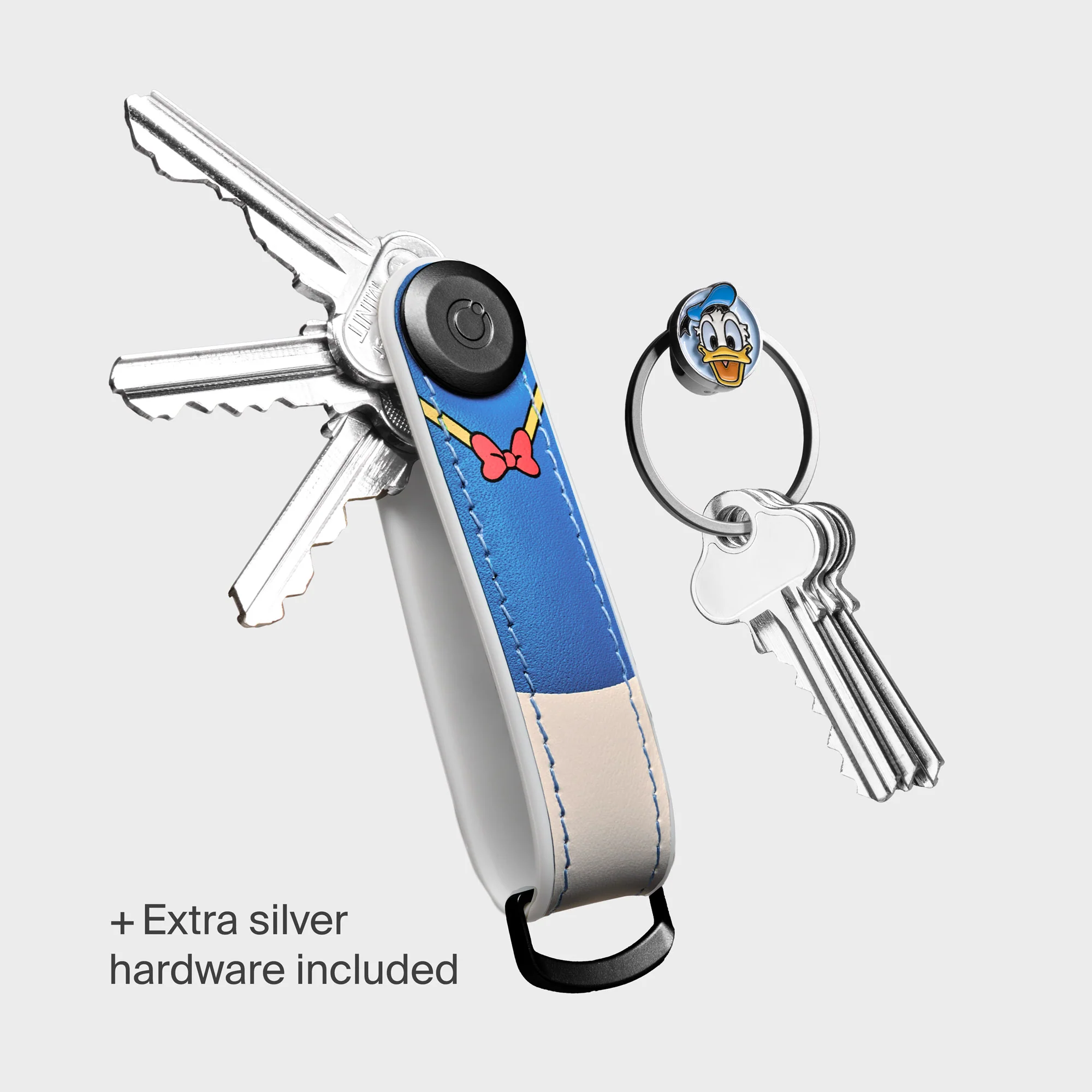 Disney | Orbitkey Donald Duck Hybrid Leather Key Organiser + Ring v2 Kit - Image 2