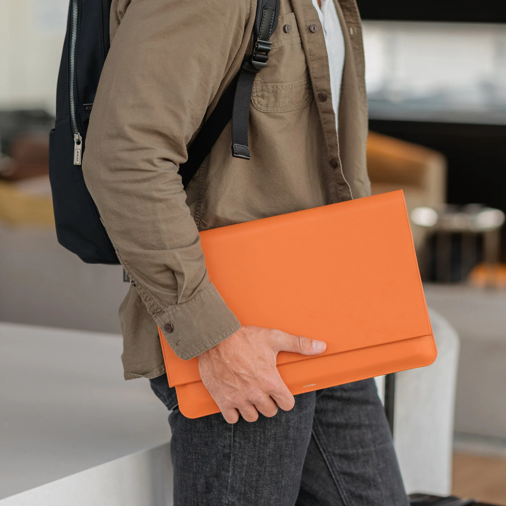 Hybrid Laptop Sleeve - Terracotta - Image 15